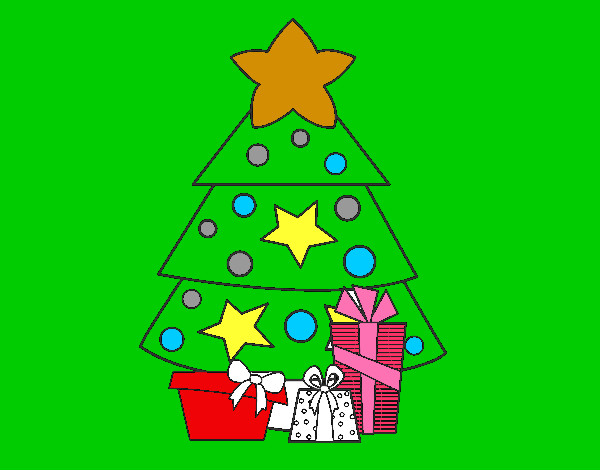 Dibujo Regalos de Navidad 2 pintado por amigis