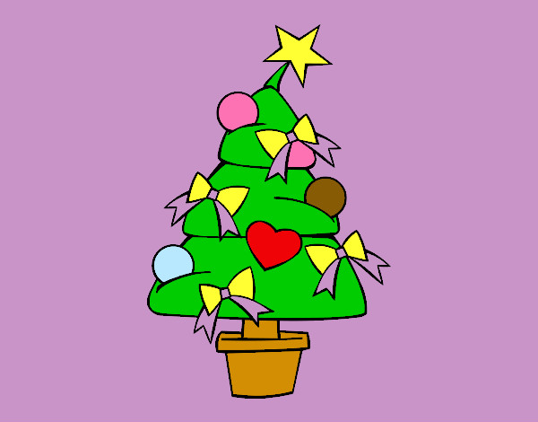 Dibujo Árbol de navidad 3 pintado por VERJO