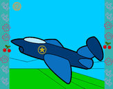 Dibujo Avión del ejercito pintado por cangejo435