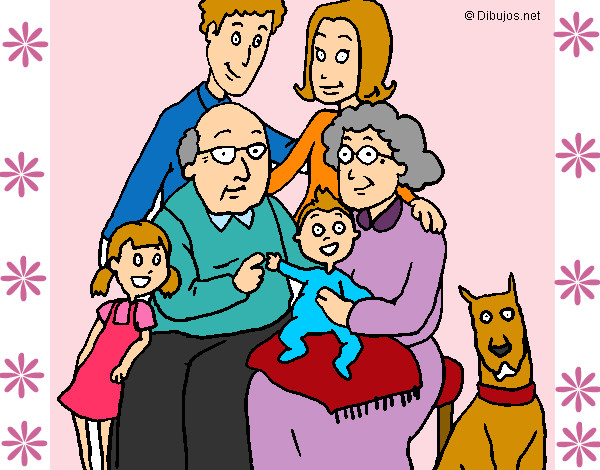 Dibujo Familia pintado por fransesca