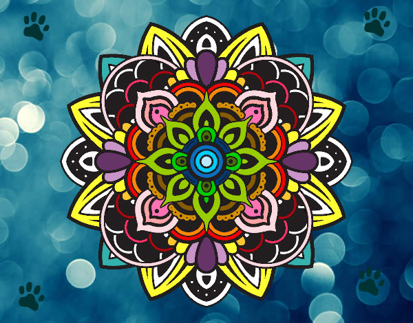 Dibujo Mandala decorativa pintado por lilianaitz