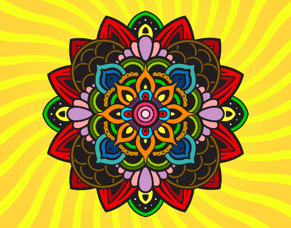 Dibujo Mandala decorativa pintado por miguelgs
