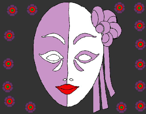 Dibujo Máscara italiana pintado por sylvi