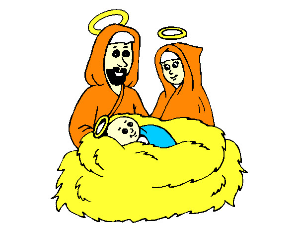 Dibujo Natividad pintado por elisamanda
