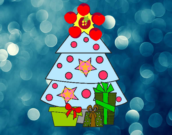 Dibujo Regalos de Navidad 2 pintado por pricoli