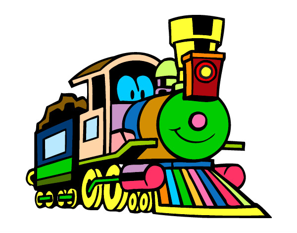 Dibujo Tren divertido pintado por mariayc