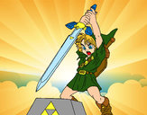 Dibujo Zelda pintado por cangejo435