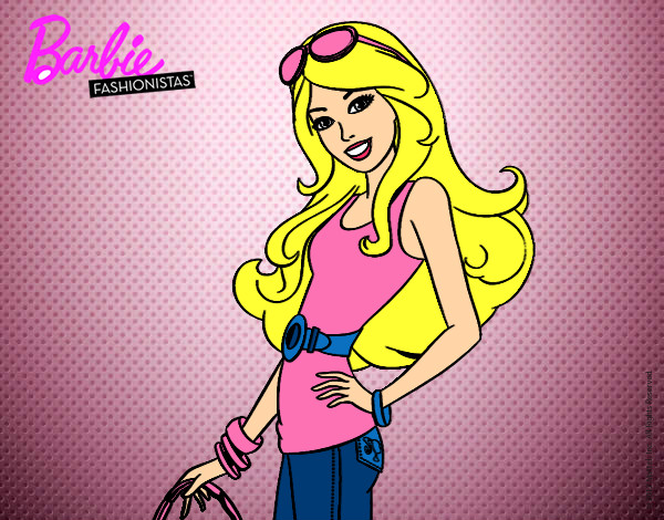 Dibujo Barbie casual pintado por thaiz333