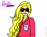 Dibujo Barbie con gafas de sol pintado por linda01