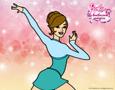 Dibujo Barbie en postura de ballet pintado por rocio8822