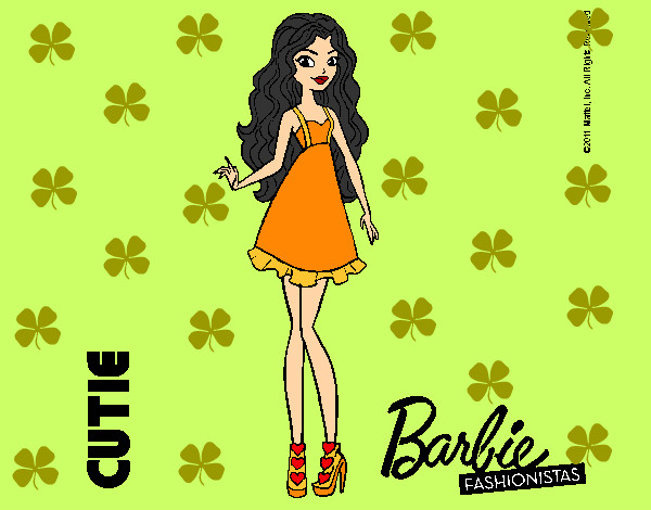 Dibujo Barbie Fashionista 3 pintado por sylvi
