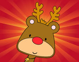 Dibujo El reno Rudolph pintado por posis1D