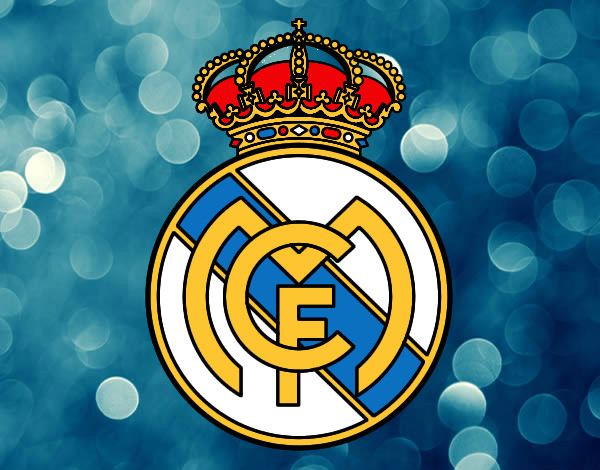 Dibujo Escudo del Real Madrid C.F. pintado por maica14