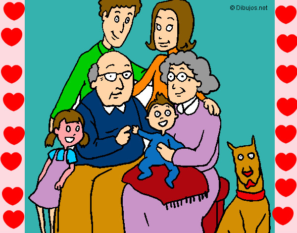 Dibujo Familia pintado por anasue