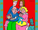 Dibujo Familia pintado por jonan
