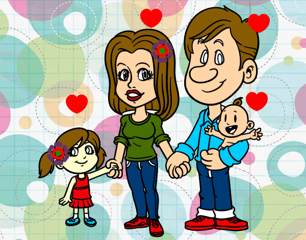 Dibujo Familia feliz pintado por emmaoriana