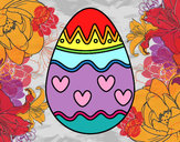 Dibujo Huevo con corazones pintado por Carmina16