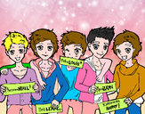 Dibujo Los chicos de One Direction pintado por direction2