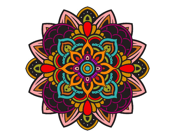Dibujo Mandala decorativa pintado por lourdes9
