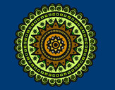 Dibujo Mandala étnica pintado por chaveluca