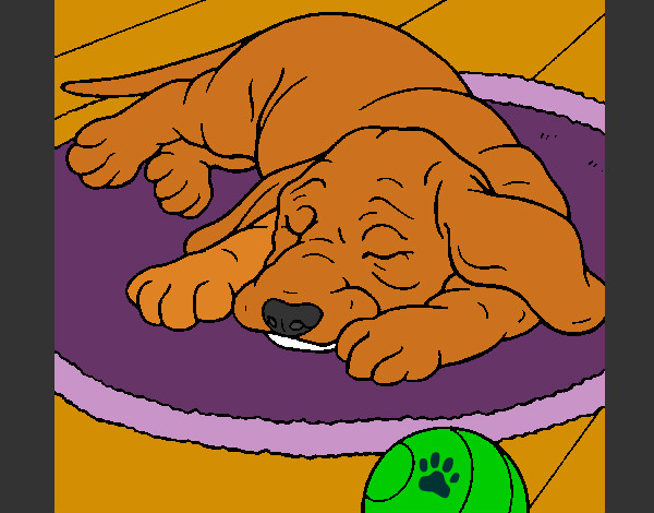 Dibujo Perro durmiendo pintado por sylvi