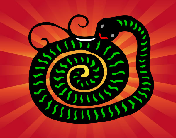 Dibujo Signo de la serpiente pintado por ahsoka