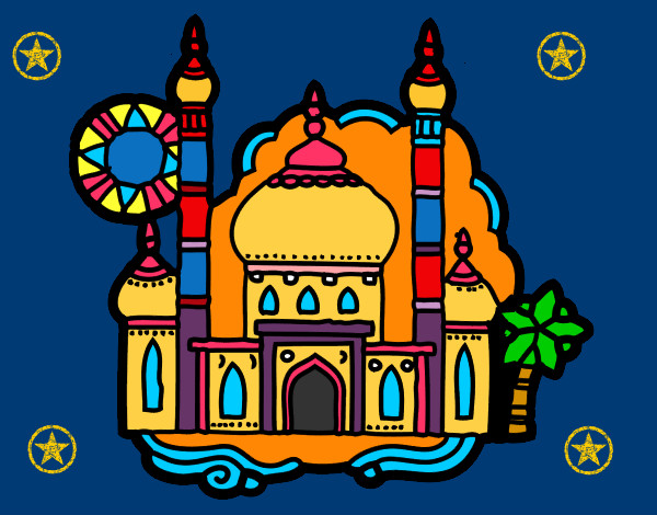 Dibujo Taj Mahal pintado por spectra45