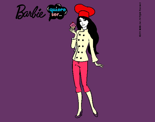 Dibujo Barbie de chef pintado por panmi