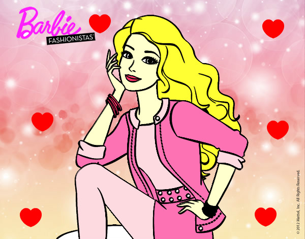 Dibujo Barbie súper guapa pintado por camila06