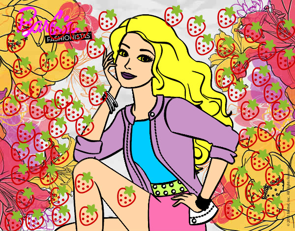 Dibujo Barbie súper guapa pintado por linda01