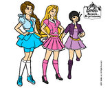 Dibujo Barbie y sus compañeros de equipo pintado por lauriskath