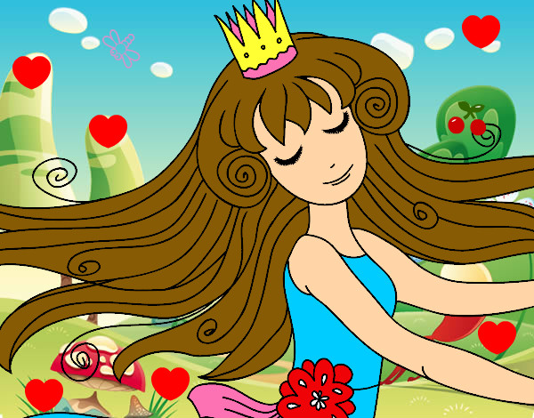 Dibujo Dulce princesa pintado por Meliiza