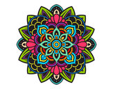 Dibujo Mandala decorativa pintado por KunKai
