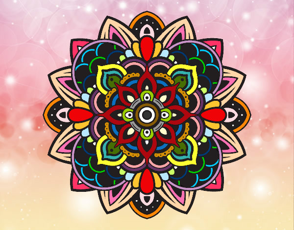Dibujo Mandala decorativa pintado por Profga