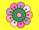 Dibujo Mandala en forma de flor pintado por chvilella