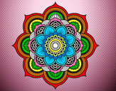 Dibujo Mandala flor oriental pintado por CalayMora