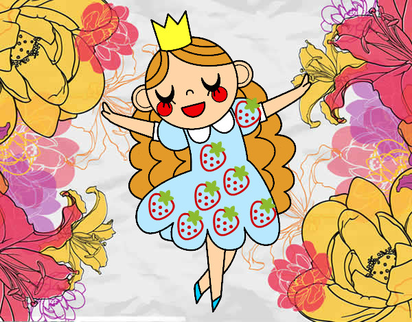 Dibujo Princesa felicidad pintado por Ener54