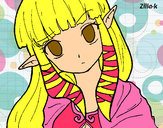 Dibujo Princesa Zelda pintado por karen04