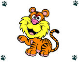 Dibujo Tigre de Bengala pintado por LauM