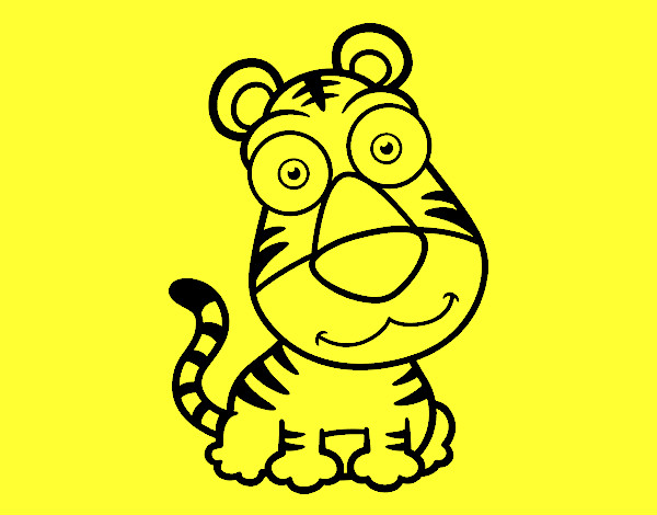 Dibujo Tigre de Sumatra pintado por SantiagoC