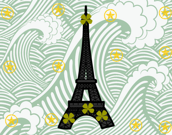 Dibujo Torre Eiffel pintado por linda01