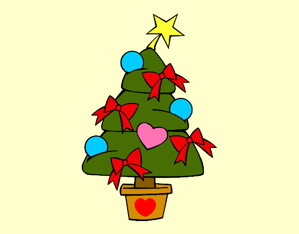 Dibujo Árbol de navidad 3 pintado por fransesca