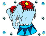 Dibujo Elefante actuando pintado por VictoriaZr
