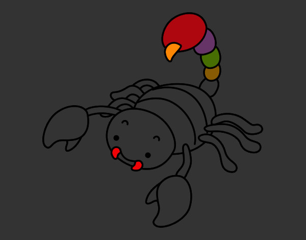 Dibujo Escorpión con el aguijón levantado pintado por ALEPRONDA