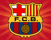 Dibujo Escudo del F.C. Barcelona pintado por viktor07