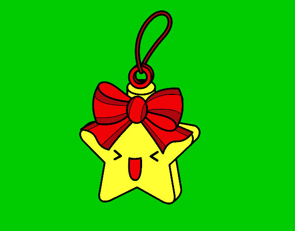 Dibujo Estrella navideña pintado por esterpedra