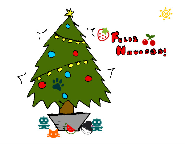 Dibujo Feliz Navidad 2 pintado por moncefd