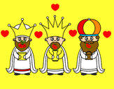 Dibujo Los 3 Reyes Magos pintado por ALEPRONDA