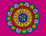 Dibujo Mandala alegre pintado por anita684