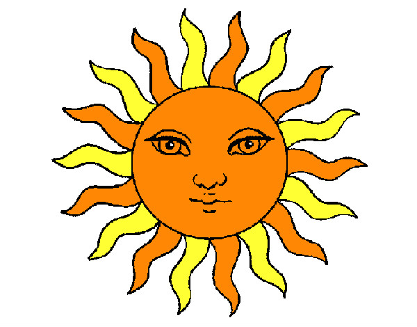 Dibujo Sol pintado por fleischman